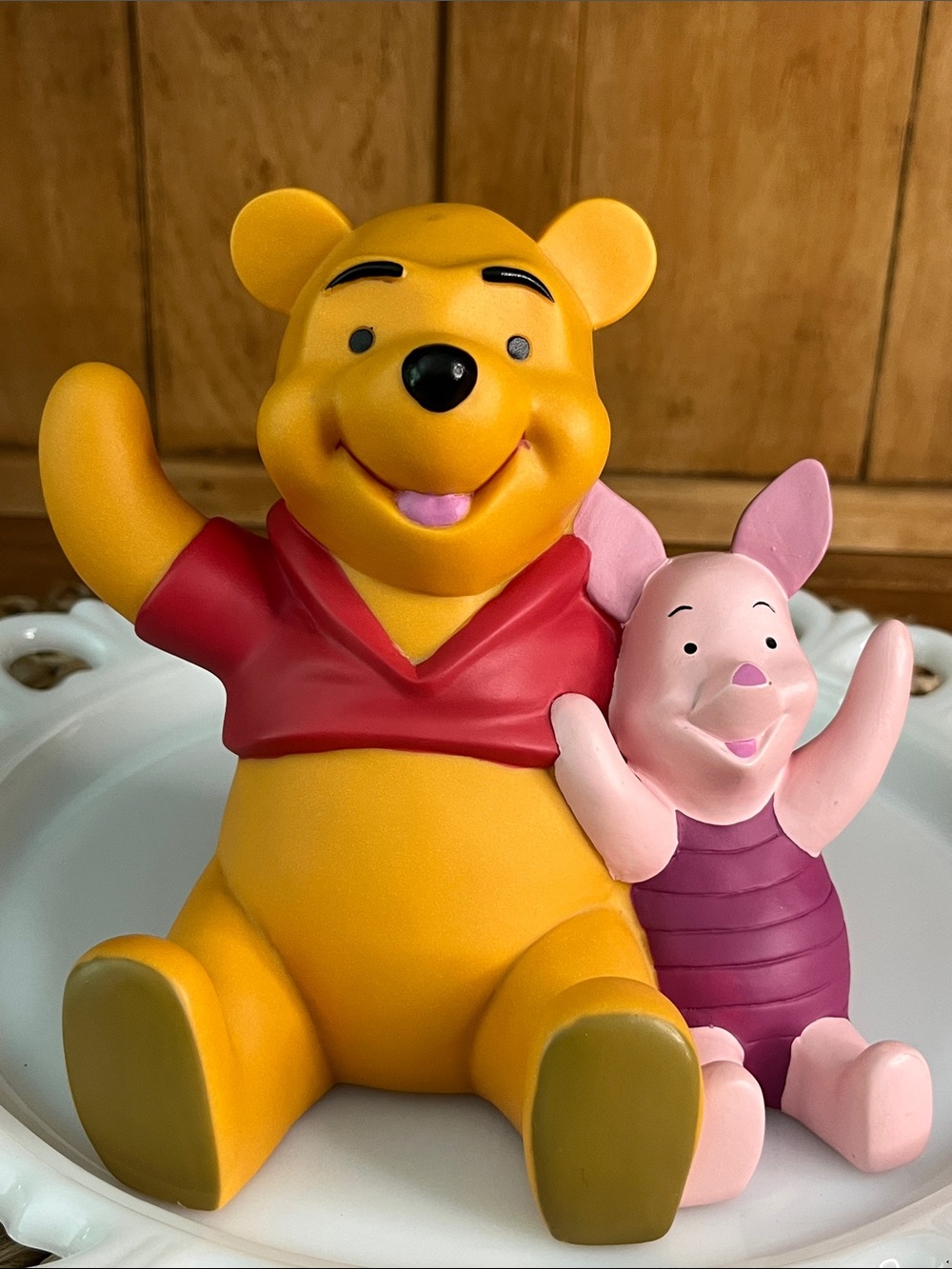 Disney, Vintage, Winnie the Pooh & Piglet Piggy Bank. Very Cute!